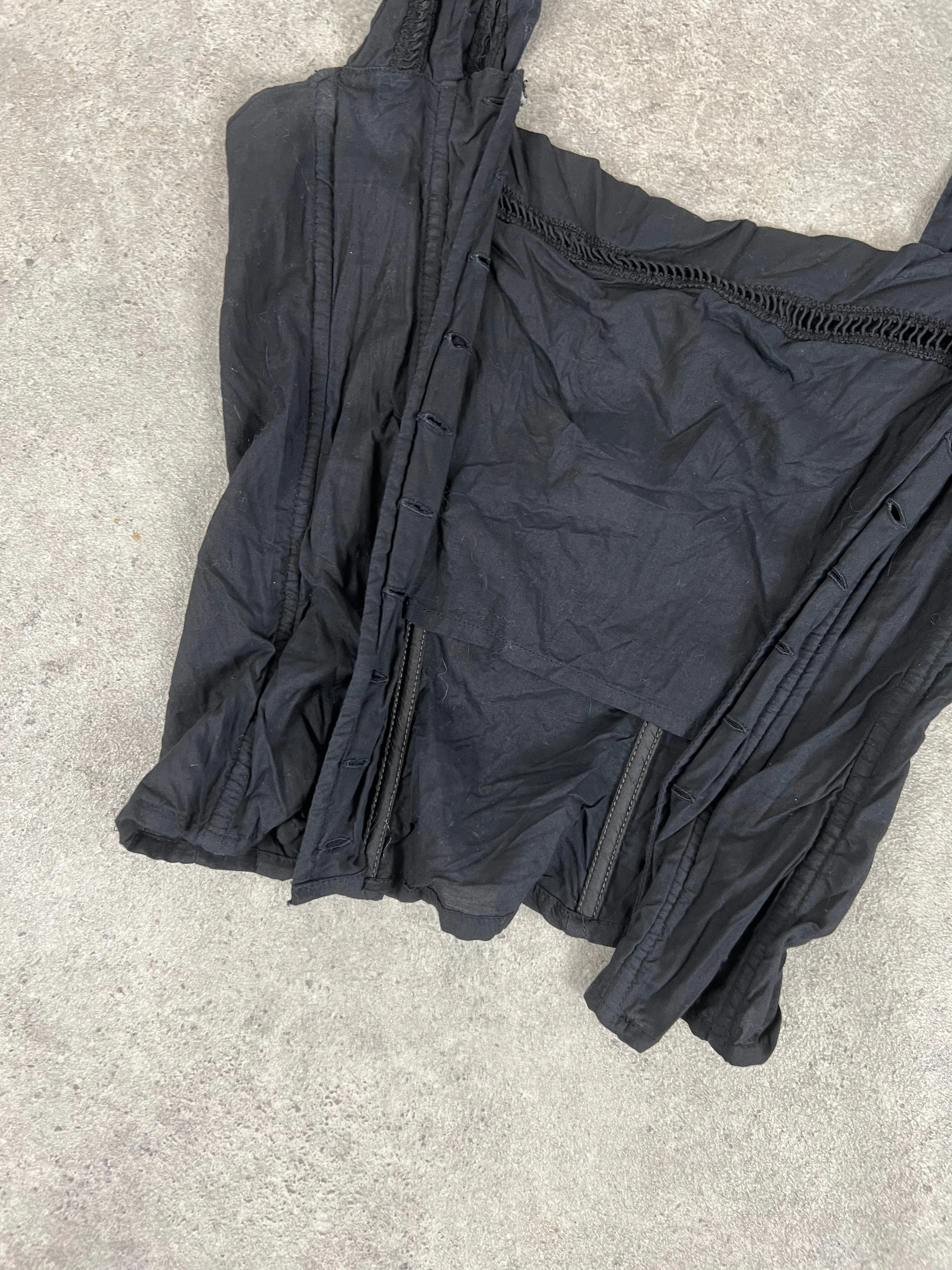 90s Black Structured Top