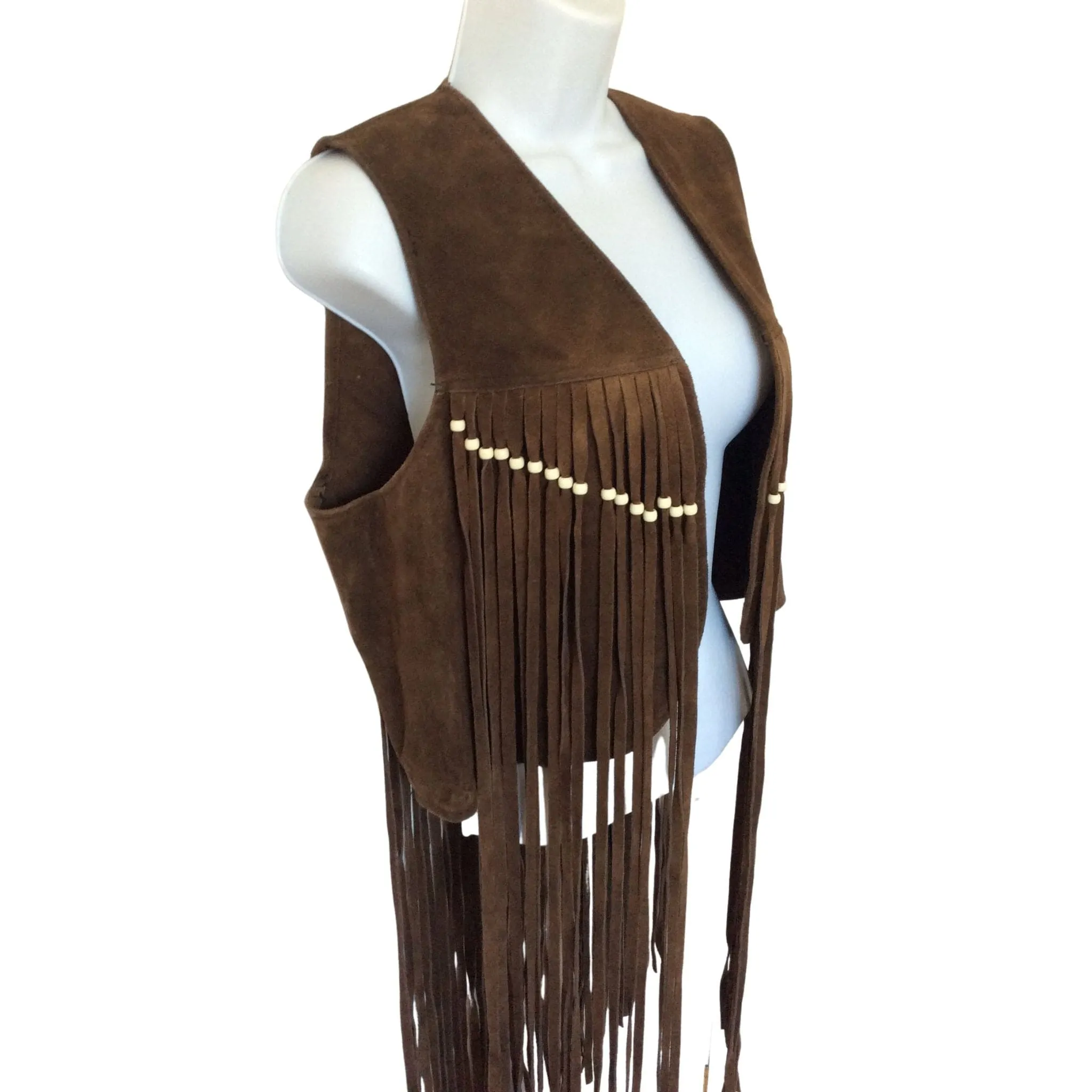 Leather Fringe Vest