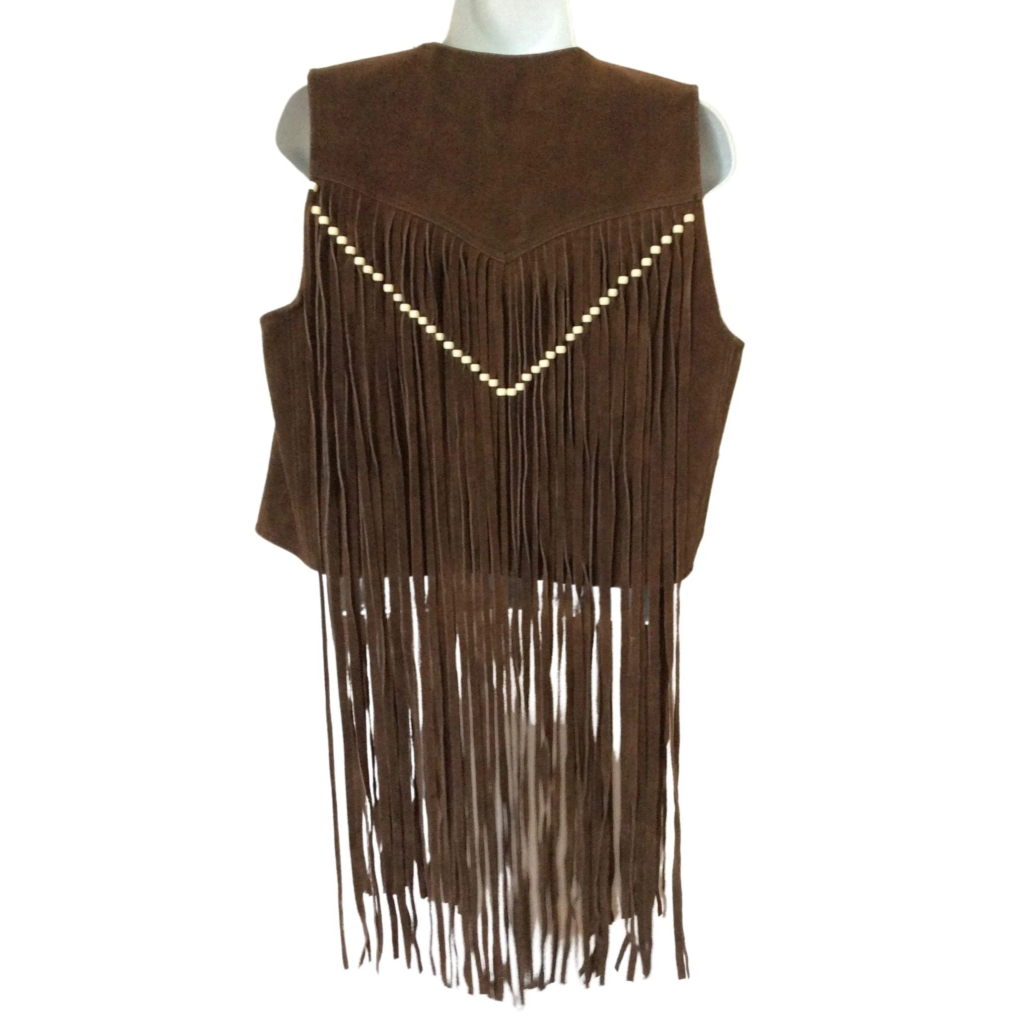 Leather Fringe Vest