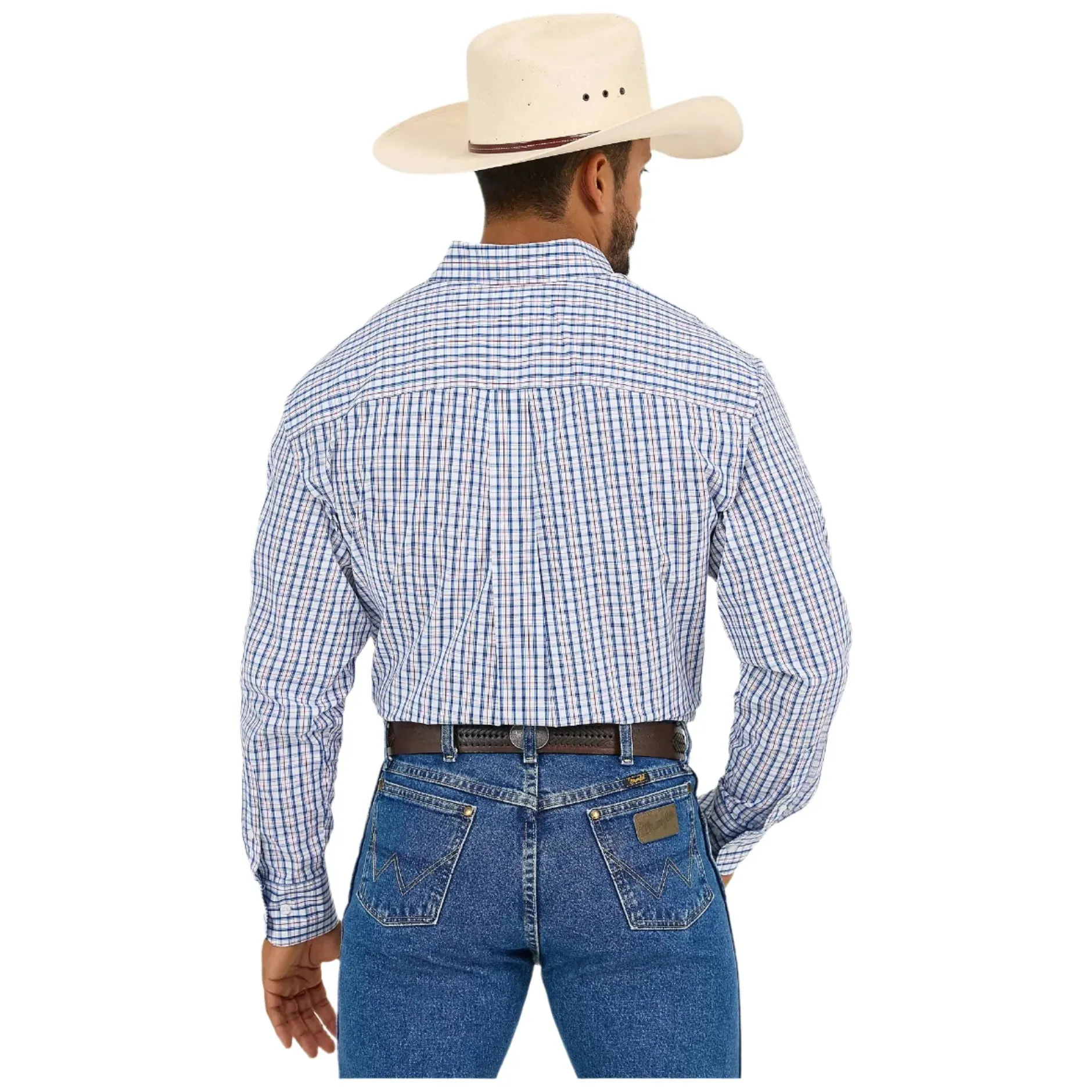 Men's Wrangler George Strait™ Long Sleeve Button Down Two Pocket Shirt 112365402