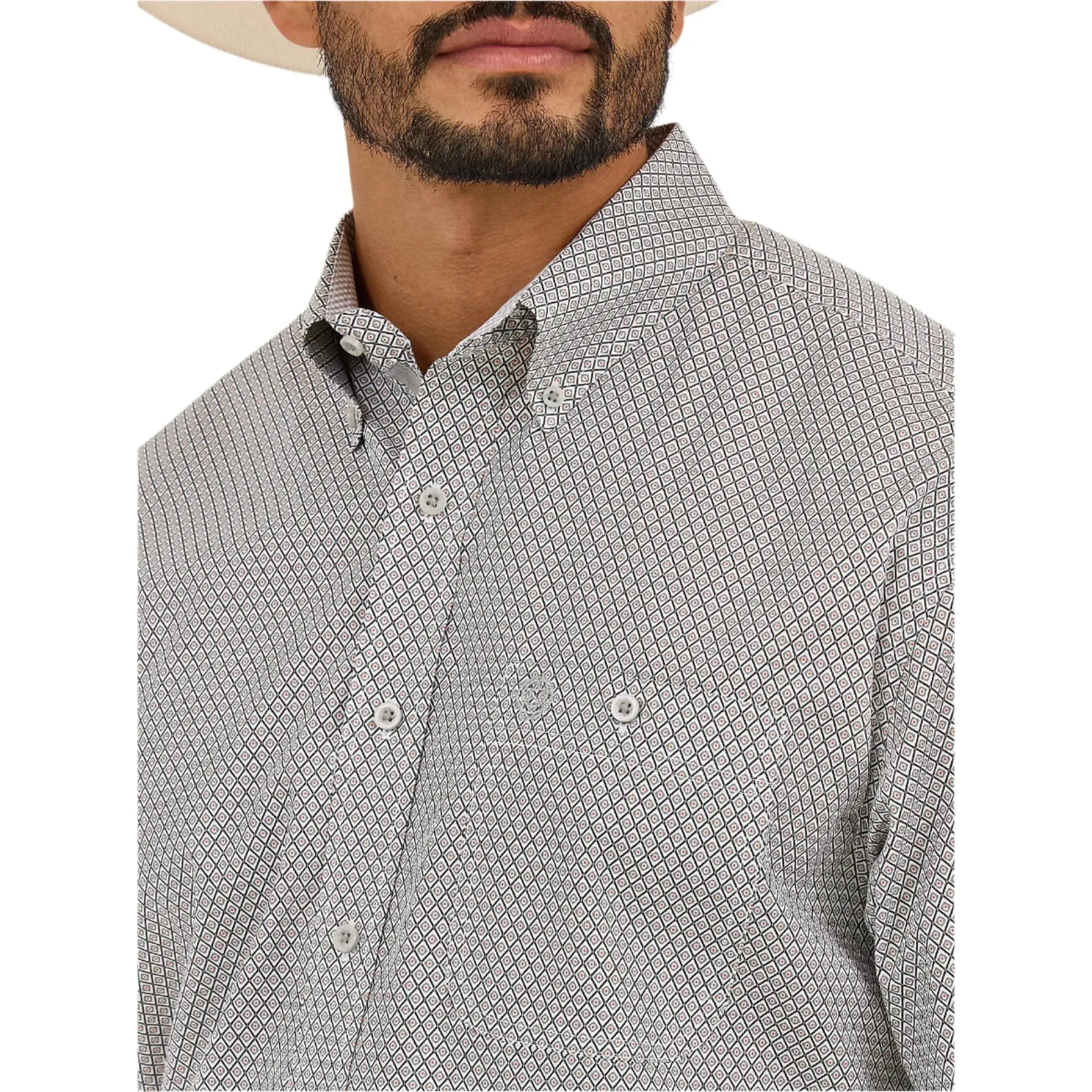 Men's Wrangler George Strait™ Short Sleeve Two Pocket Button Down Shirt 112365414