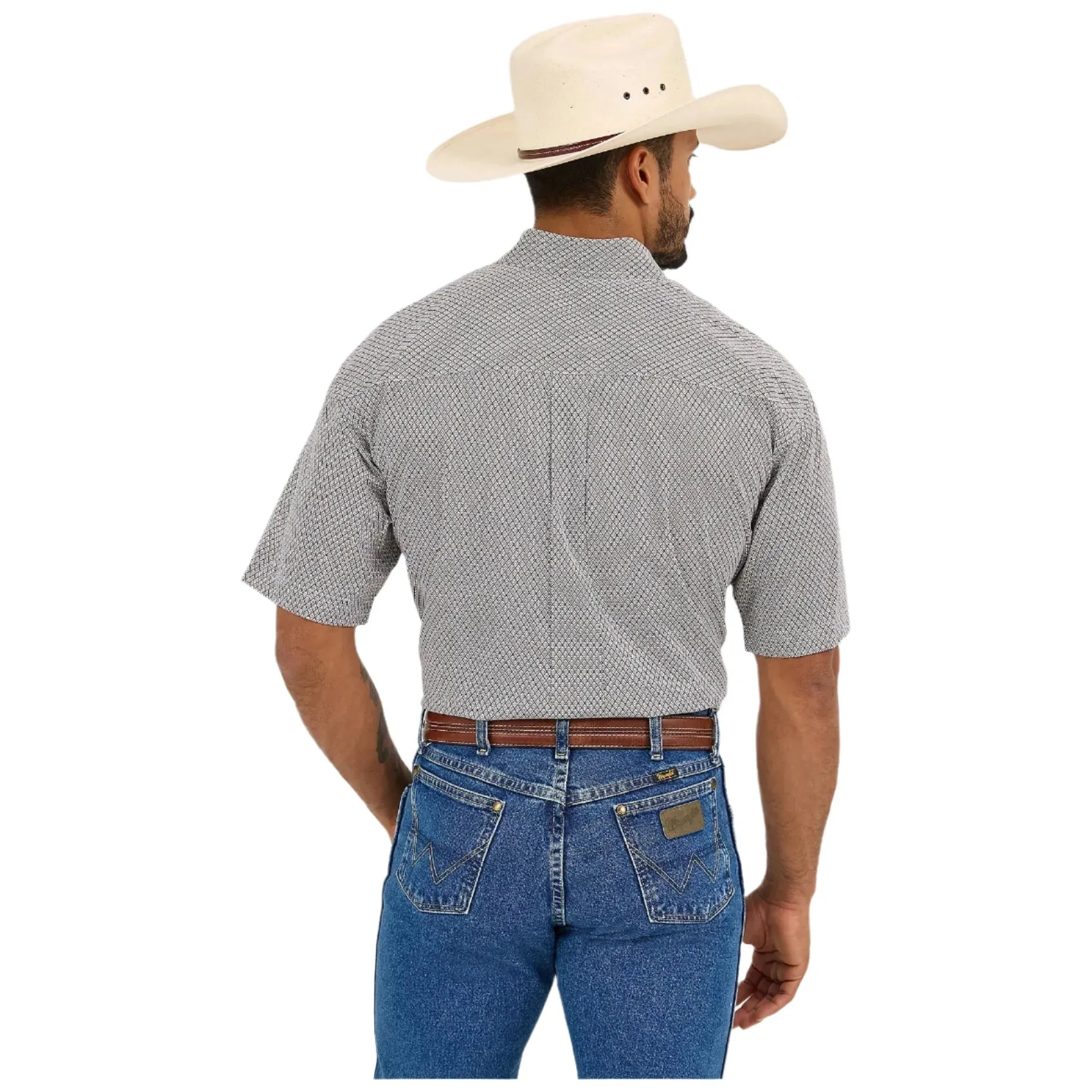 Men's Wrangler George Strait™ Short Sleeve Two Pocket Button Down Shirt 112365414