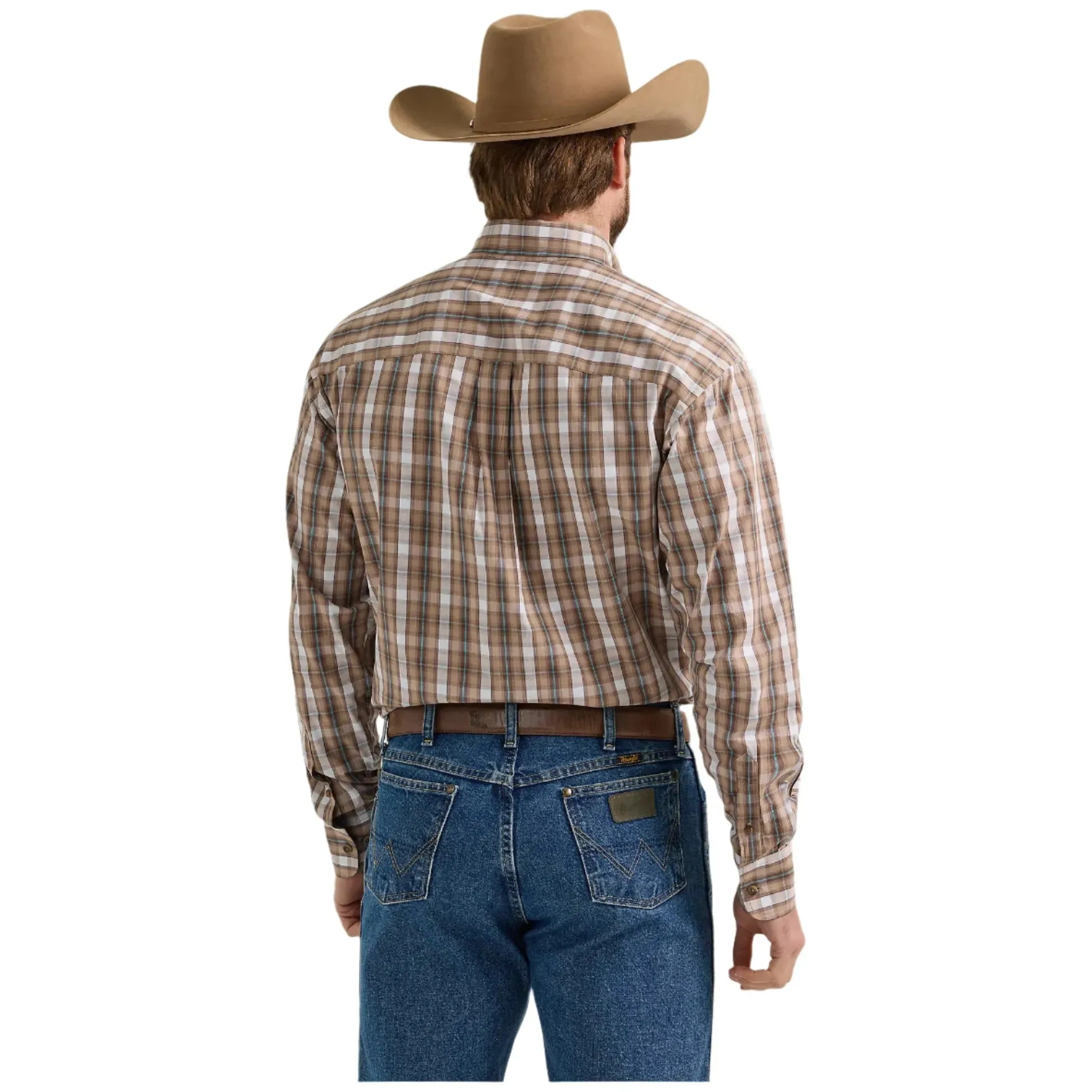 Men's Wrangler® George Strait Two Pocket Long Sleeve Shirt 112352737