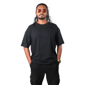 Midnight Rose Embossed Drop Shoulder T-shirt