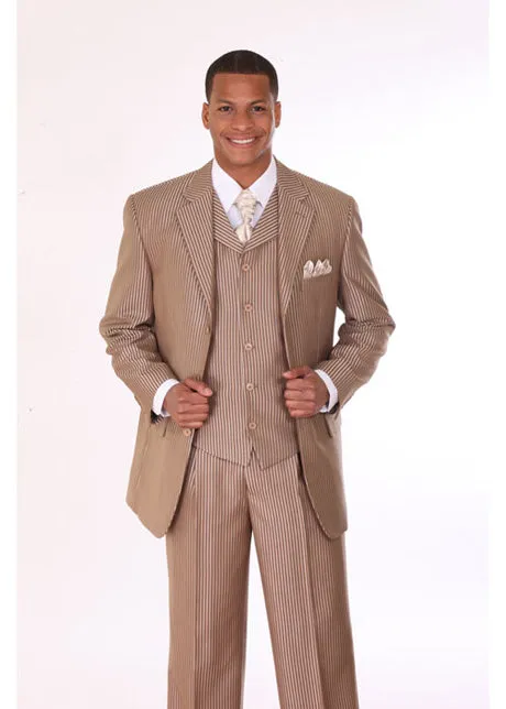 Milano Moda 5802V5-TAN Mens Suit