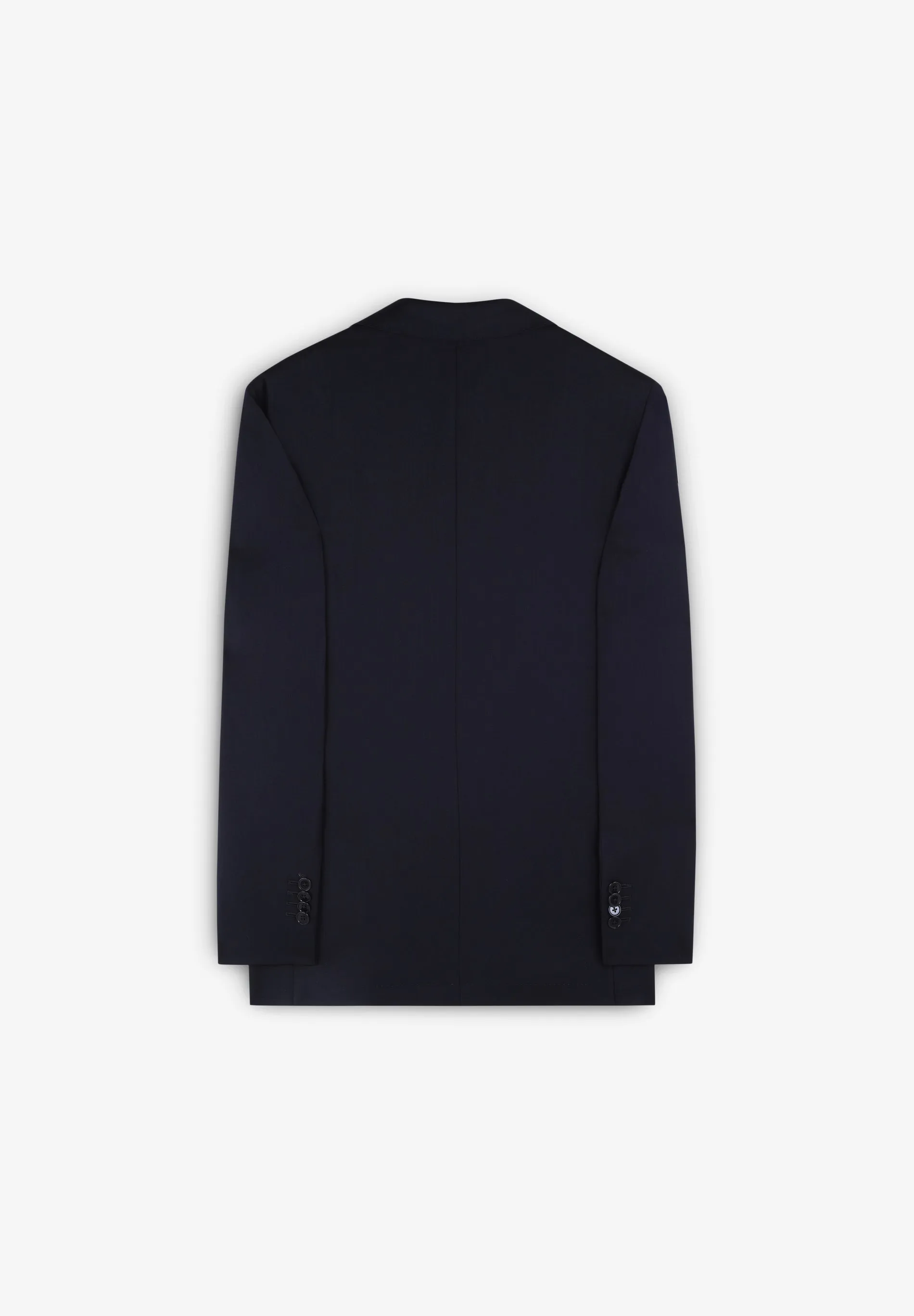 NAVY BLUE TEXTURED SUIT WITH POCKETS
