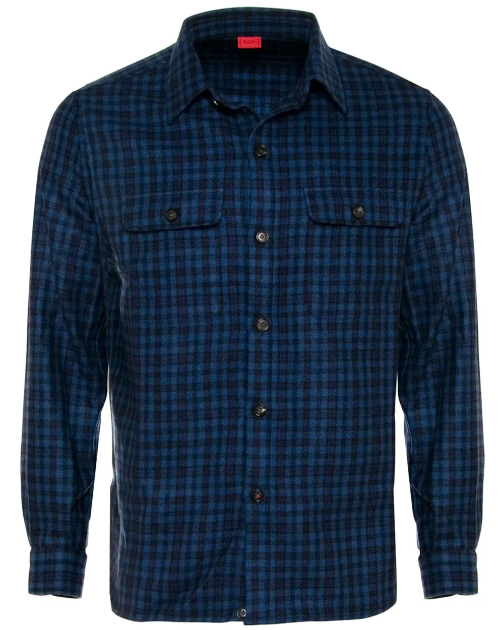Navy Gingham Overshirt