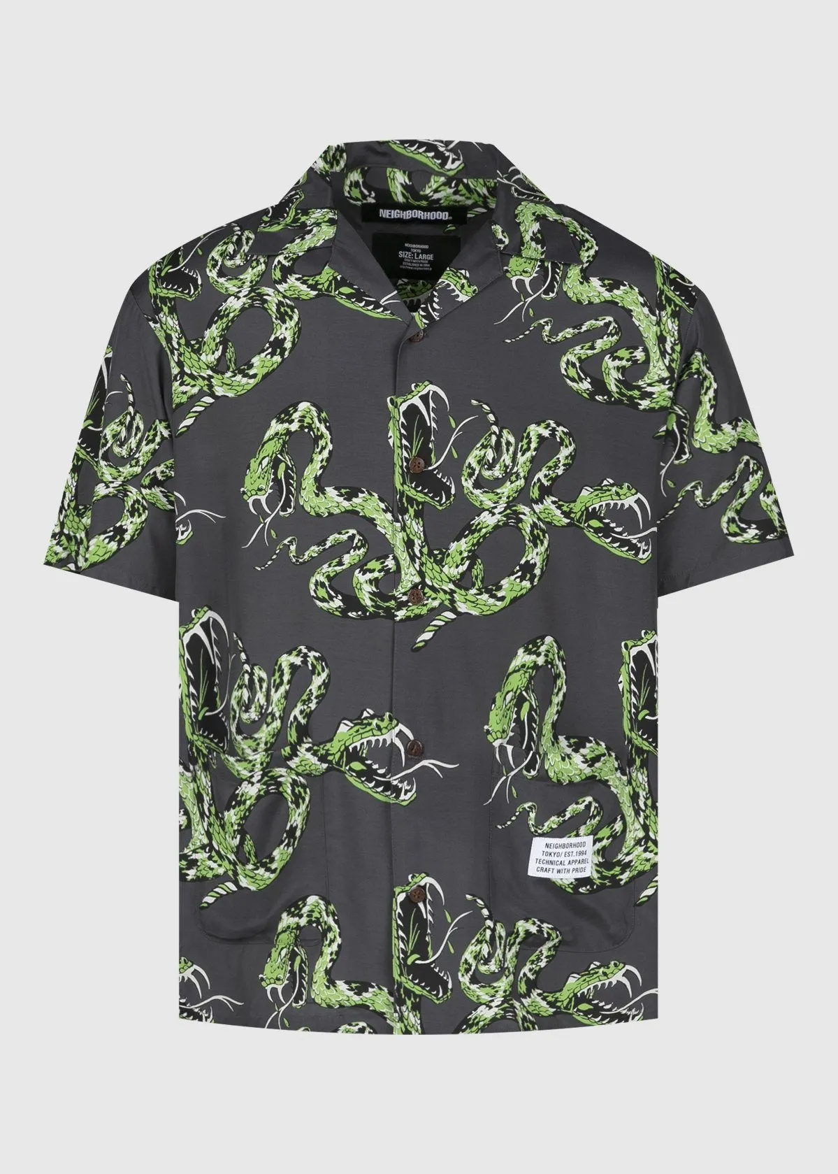 NEIGHBORHOOD: ALOHA SHIRT [CHARCOAL]