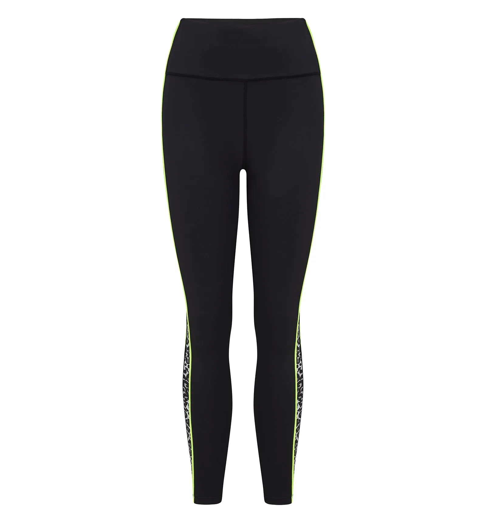 Pour Moi Energy Panelled Full Length Sports Legging (97154) - Leopard/Lime