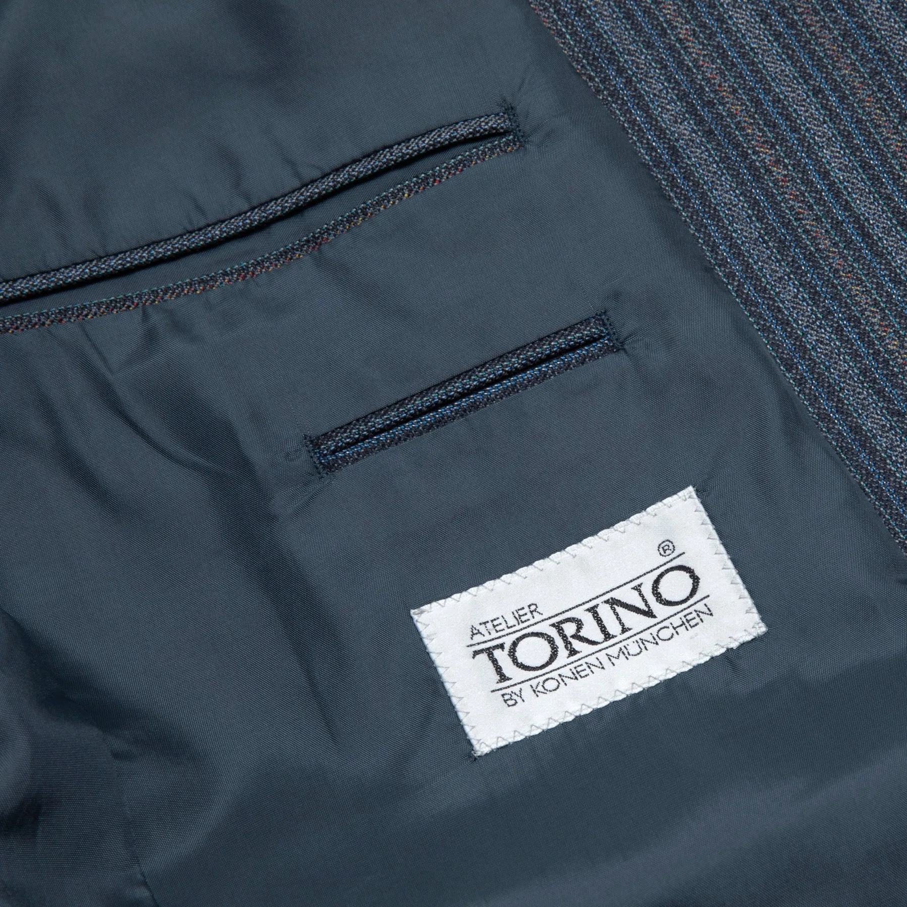 Reid & Taylor Striped Twill Weave Suit Jacket