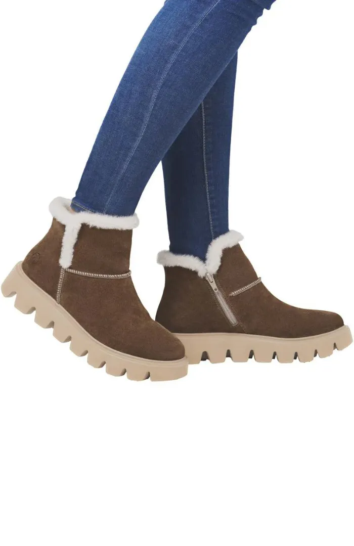 Rieker Lambs Fur Lined Winter Boot