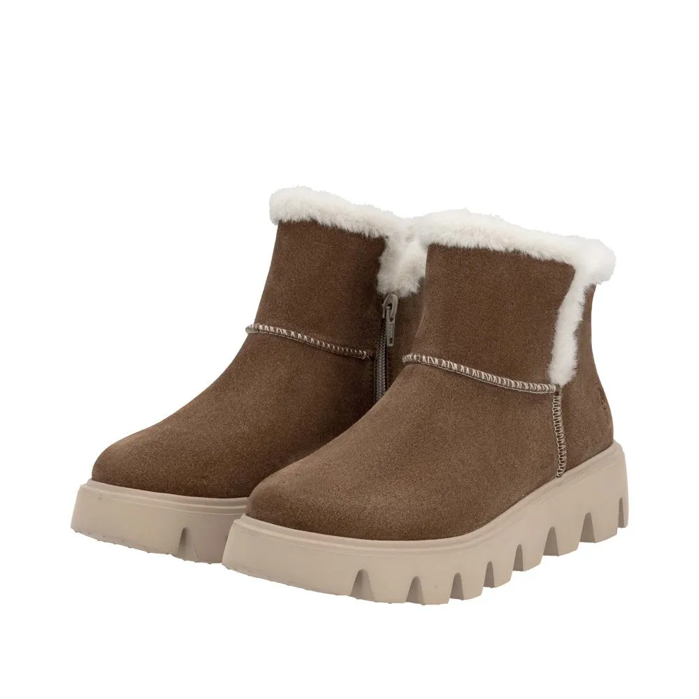 Rieker Lambs Fur Lined Winter Boot