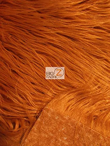 Royal Blue Solid Mongolian Long Pile Faux Fur Fabric / Sold By The Yard