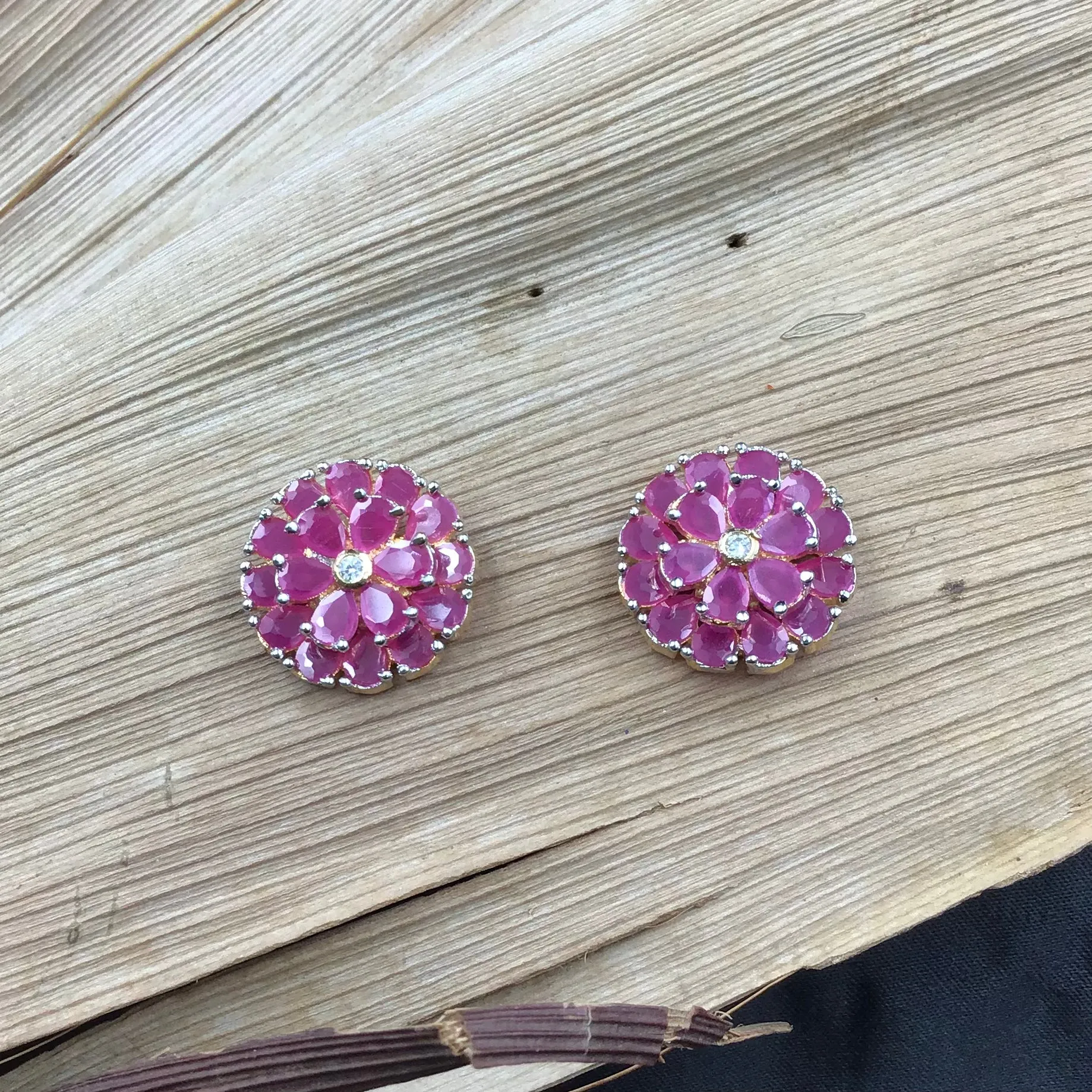 Tops/Studs Zircon/AD Earring 8597-08