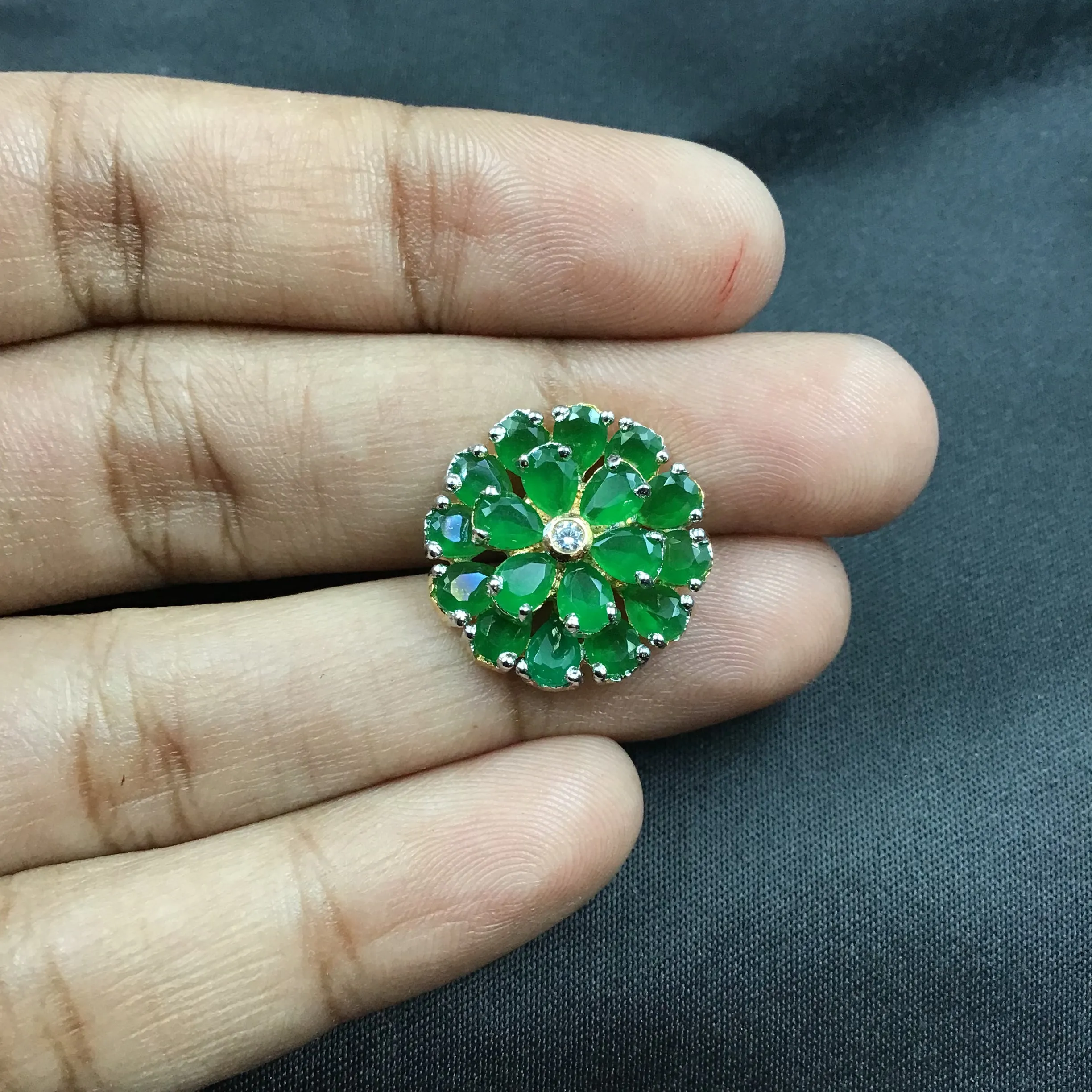 Tops/Studs Zircon/AD Earring 8597-08