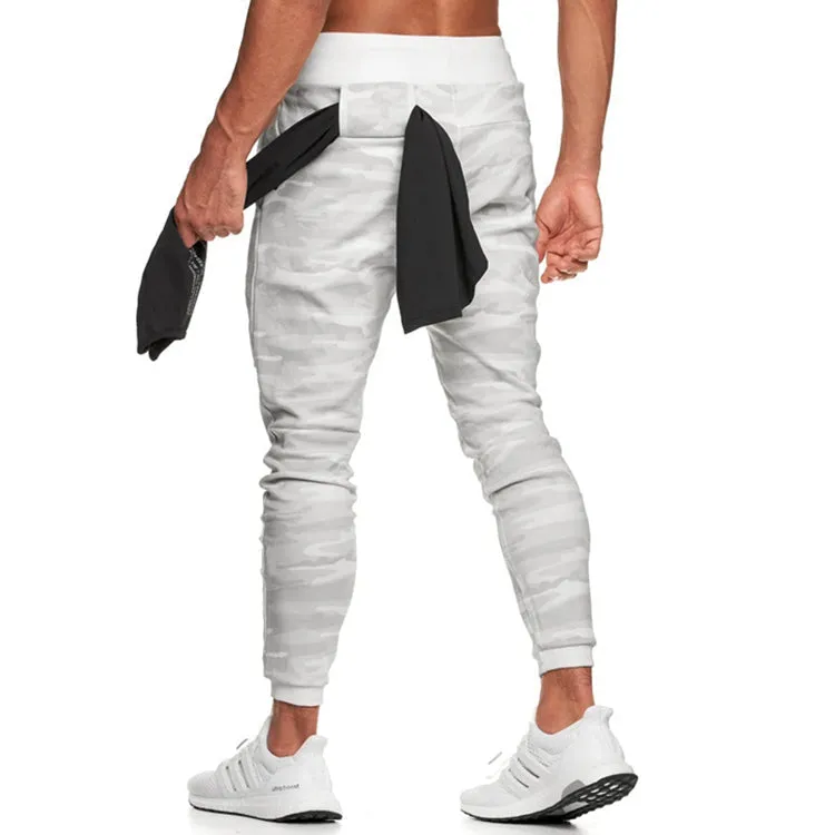 Training Joggers White Camouflage