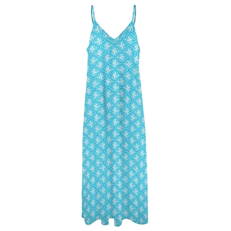 Twirl  in Our Flowing Sleeveless Boho Maxi Dress