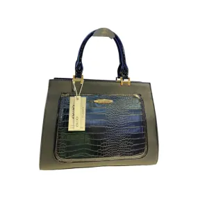 Vernika Structured Embossed Tote Bag