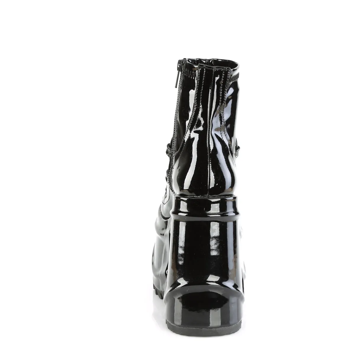 Wave 110 Platform Goth Boots  Patent - Demonia Direct